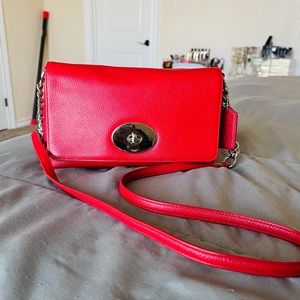 Red Coach Crossbody Bag